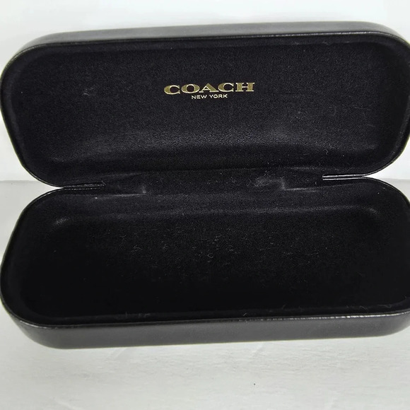 Coach Hard Clamshell Black Eyeglass Case - Picture 5 of 7